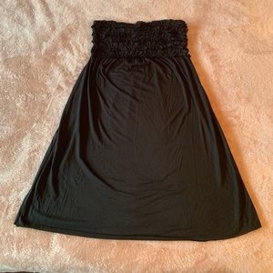 Black Strapless Dress